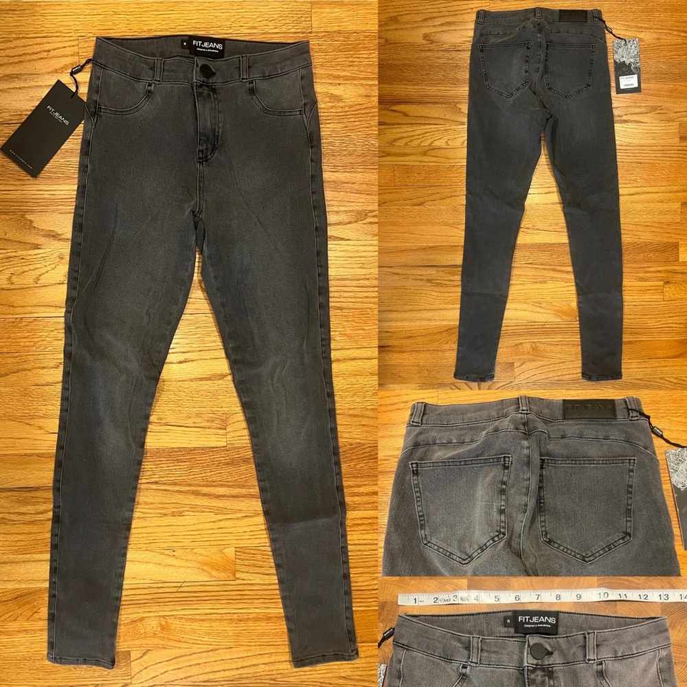 FIT JEANS - 360 v2 mid waisted, Grey, Small